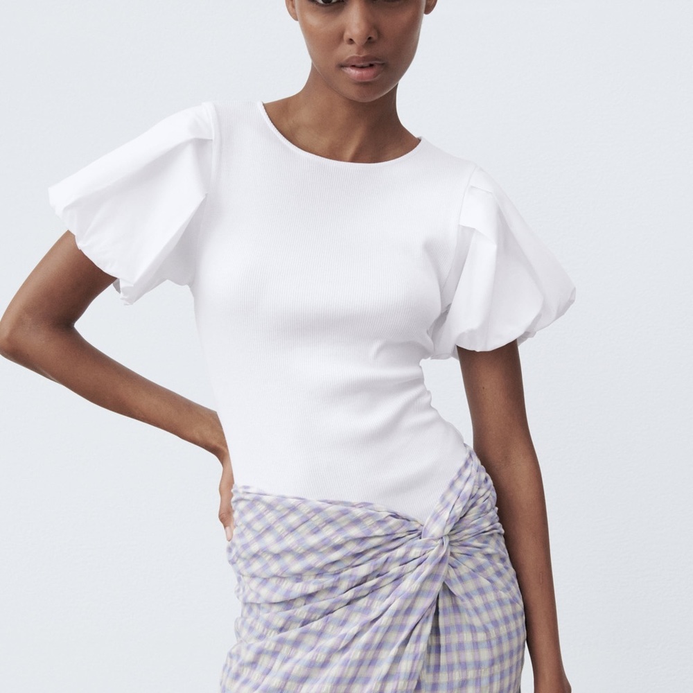 Zara Puff Sleeve Bodysuit